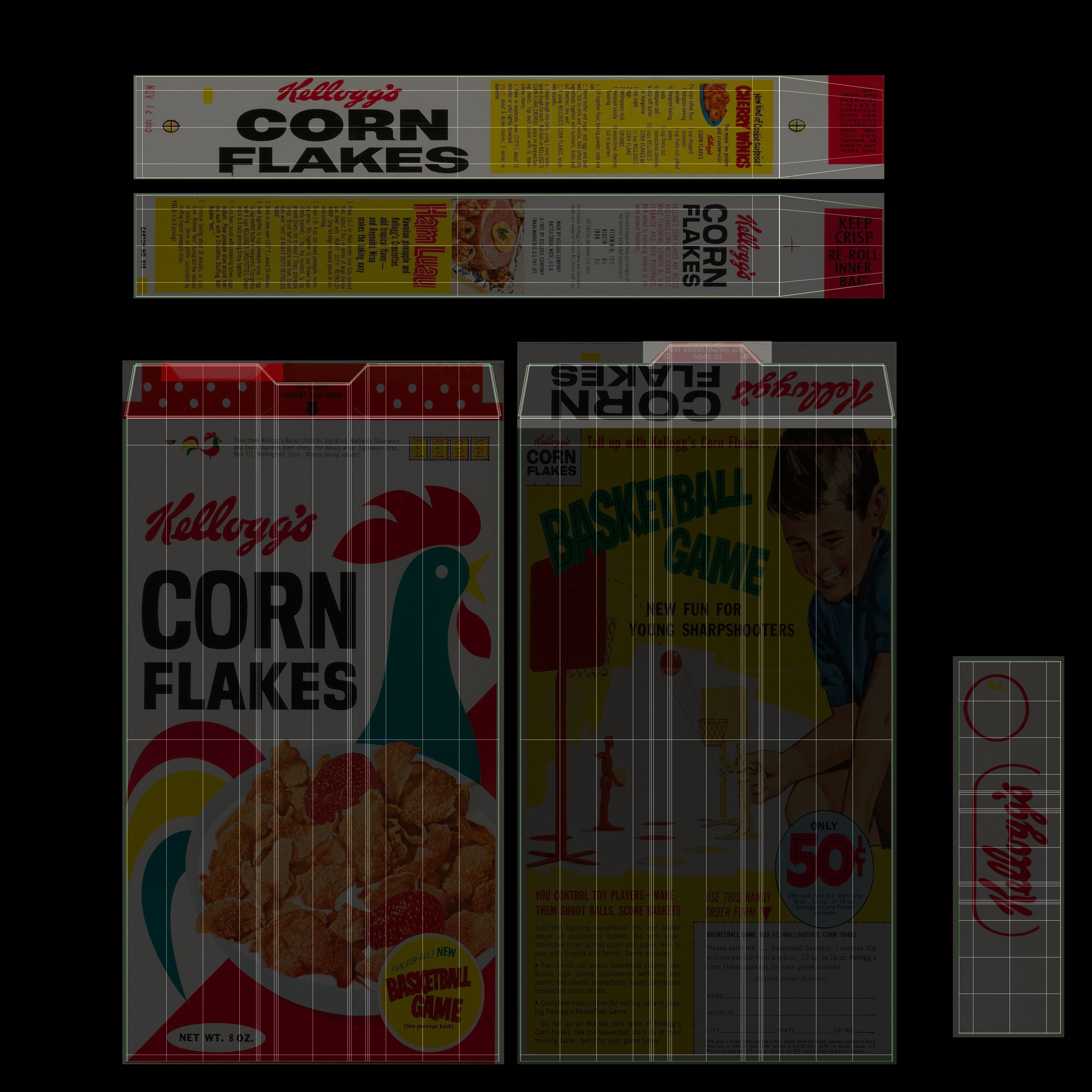 Corn Flakes Low-poly 3D model_45