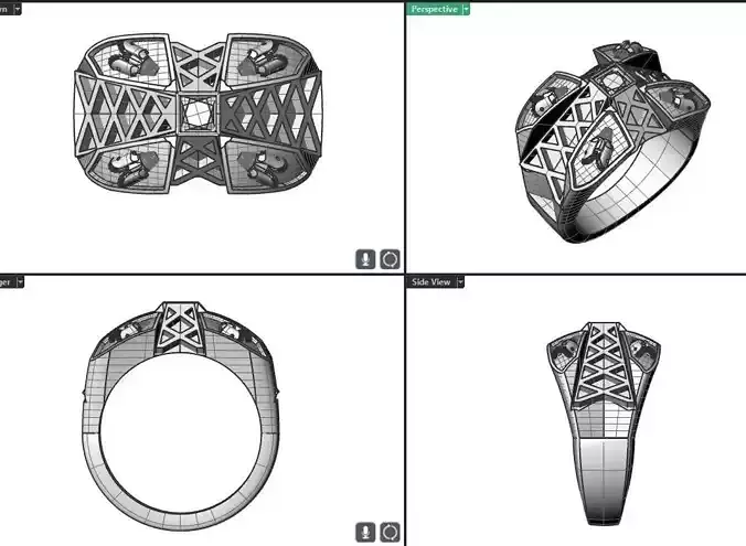 Oil field ring 3D print model