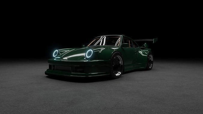 Porsche 930 RWB Custom Widebody Classic Model 3D model