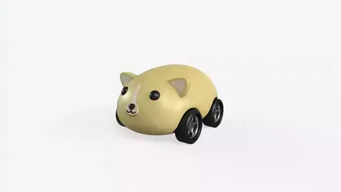 Cartoon Dog Car Cute