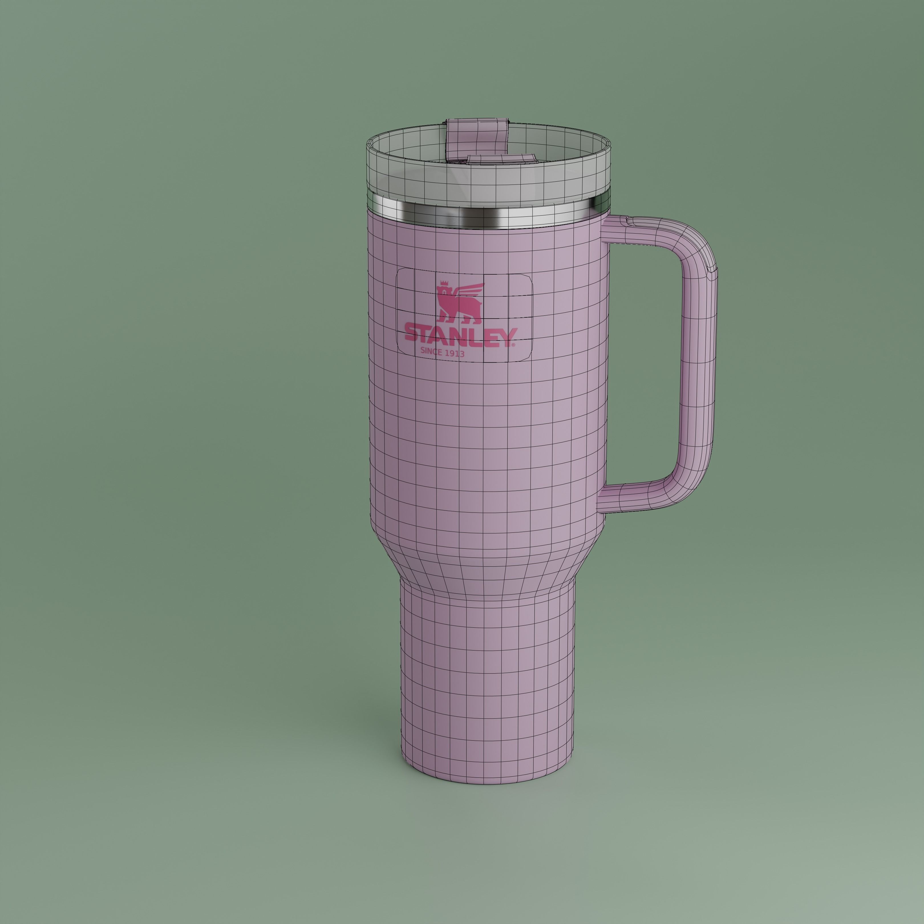Stanley Quencher   Tumbler  Low-poly 3D model_1