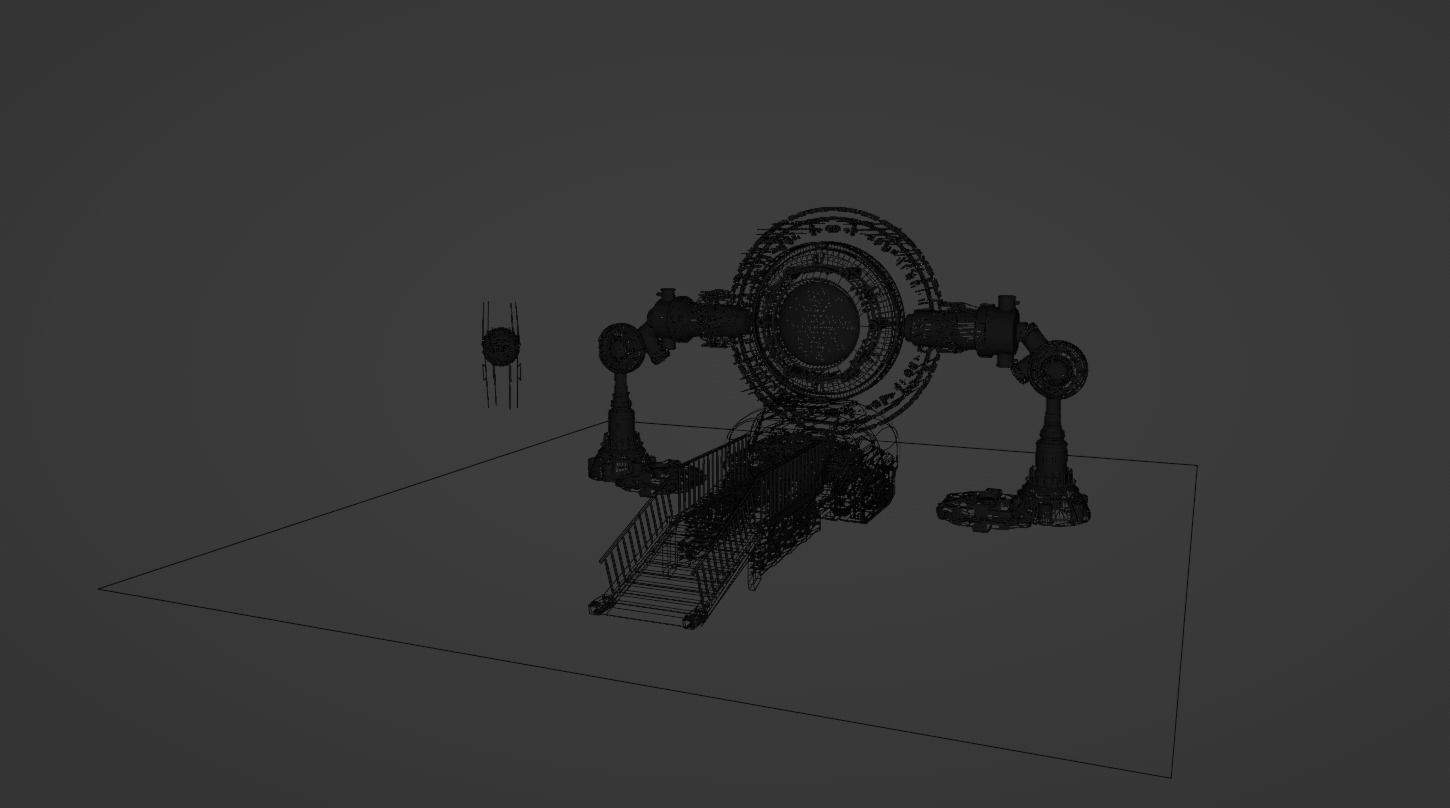 sci fi portal   3D model_9