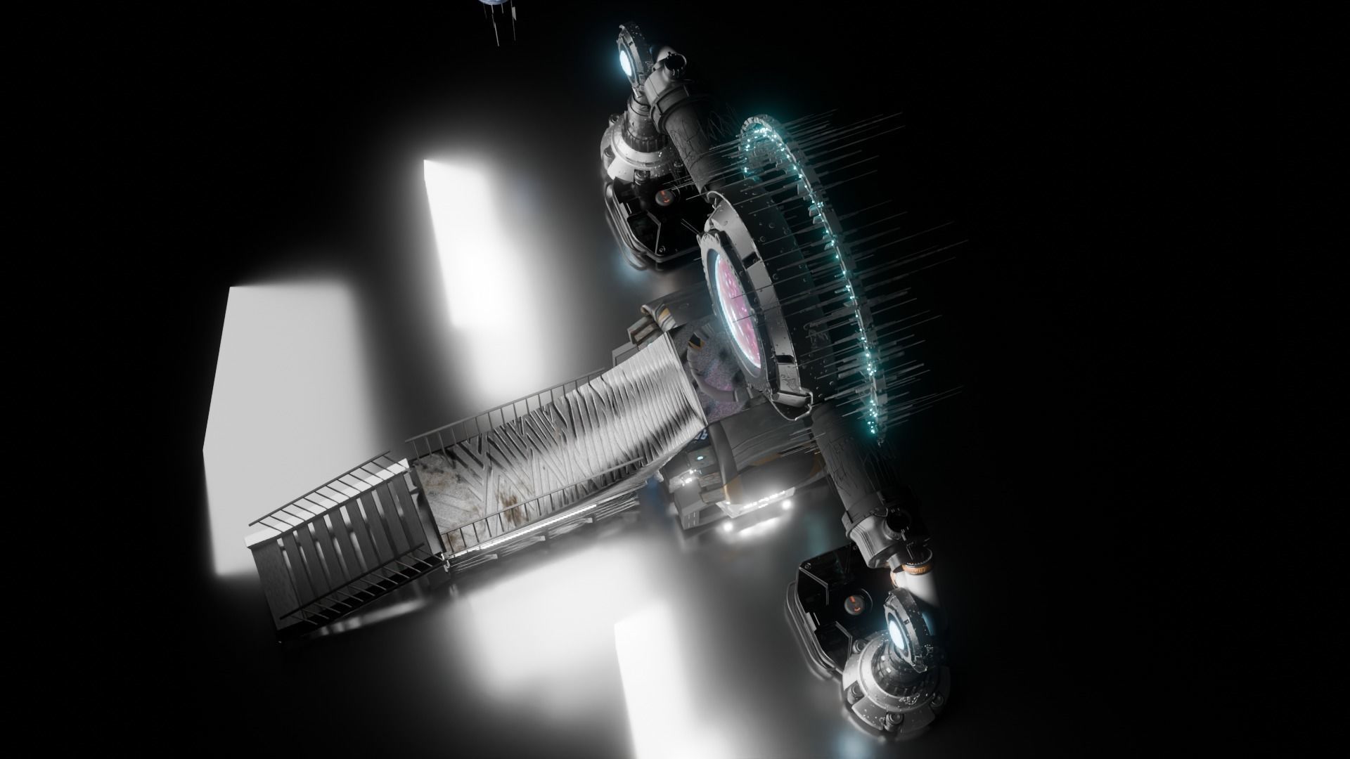 sci fi portal   3D model_6