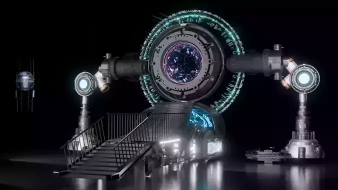 sci fi portal   3D model