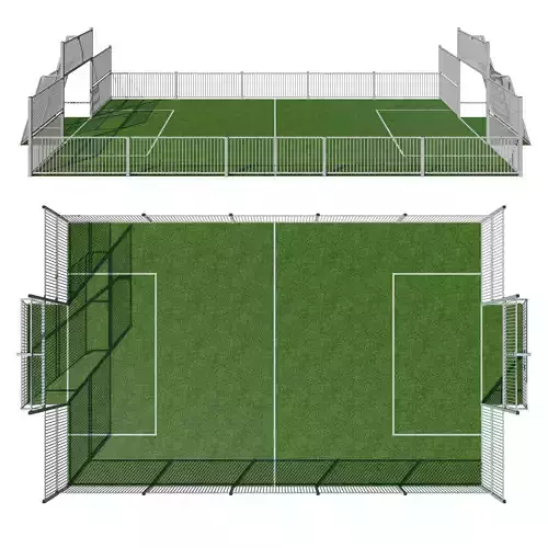 Soccer field 3D model