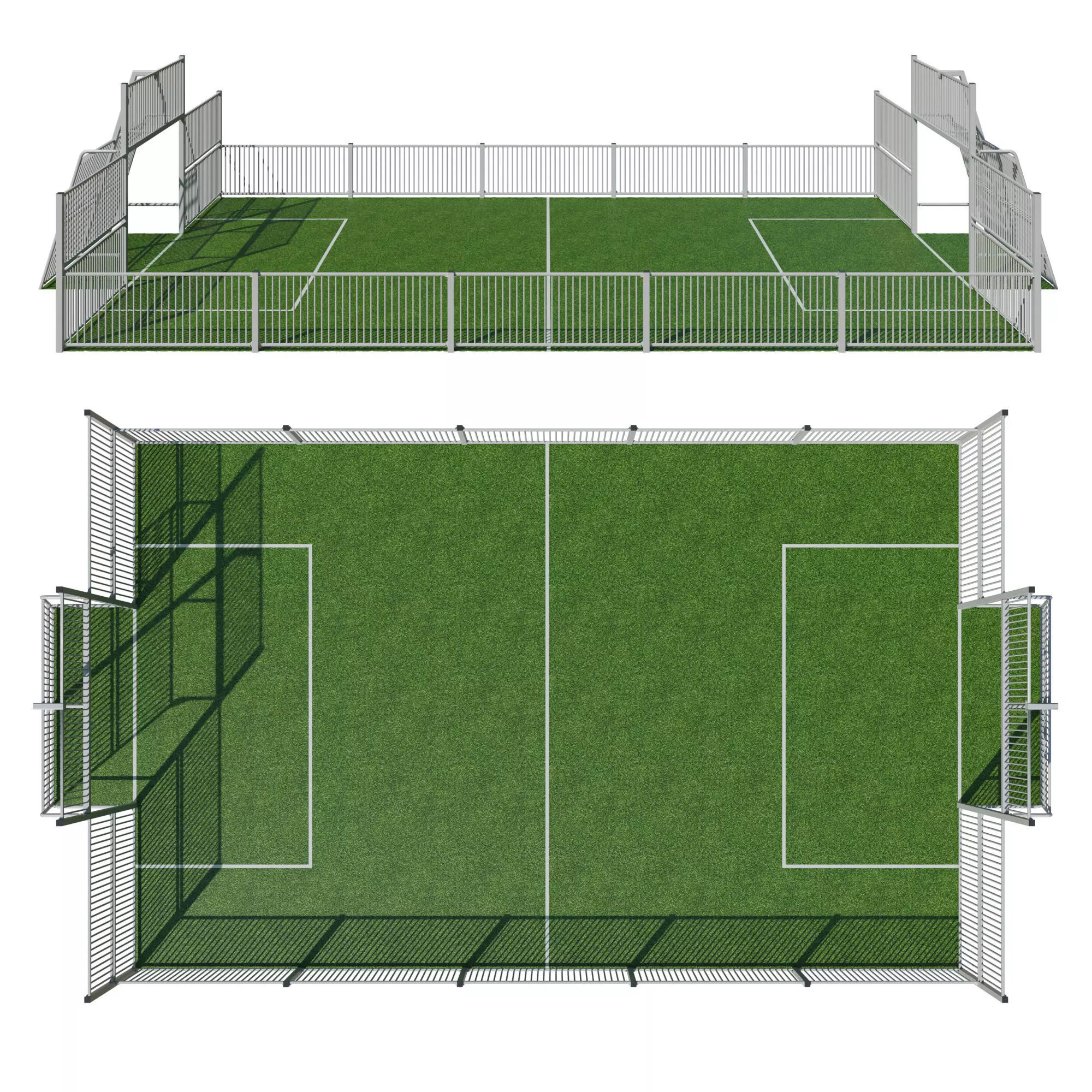 Soccer field 3D model_0