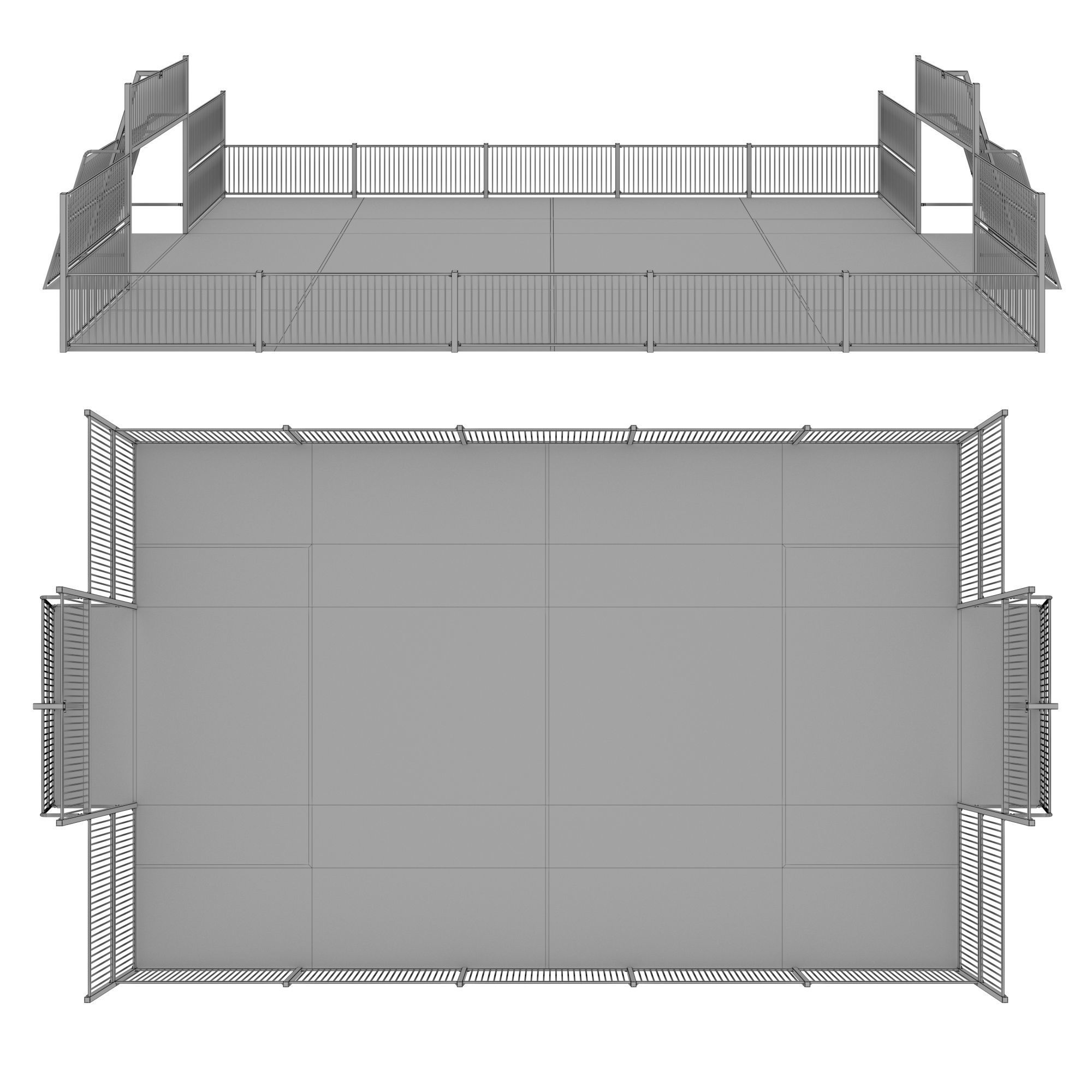 Soccer field 3D model_4