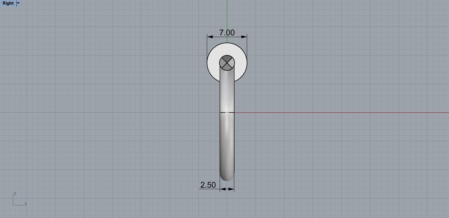 Nail Ring In the finger 21 Size N99 3D print model_6