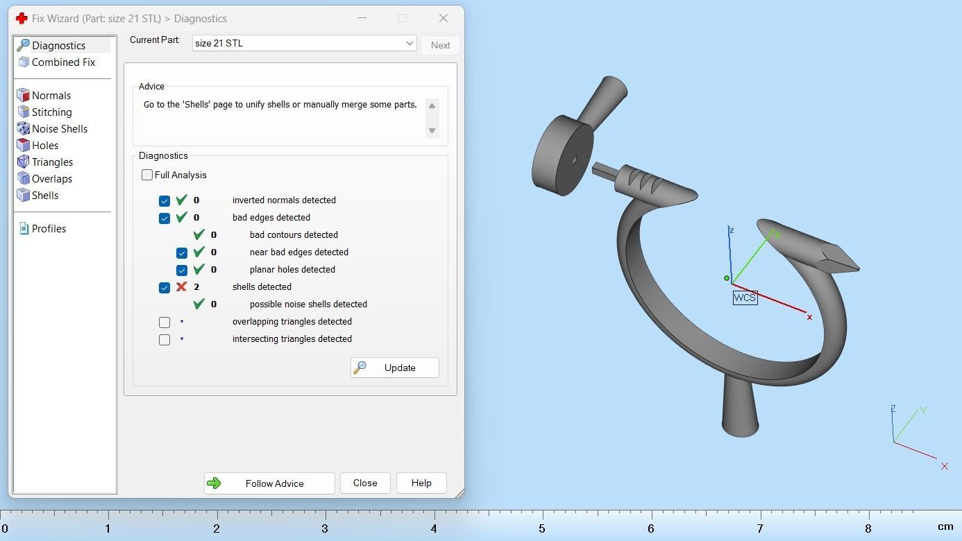 Nail Ring In the finger 21 Size N99 3D print model_10