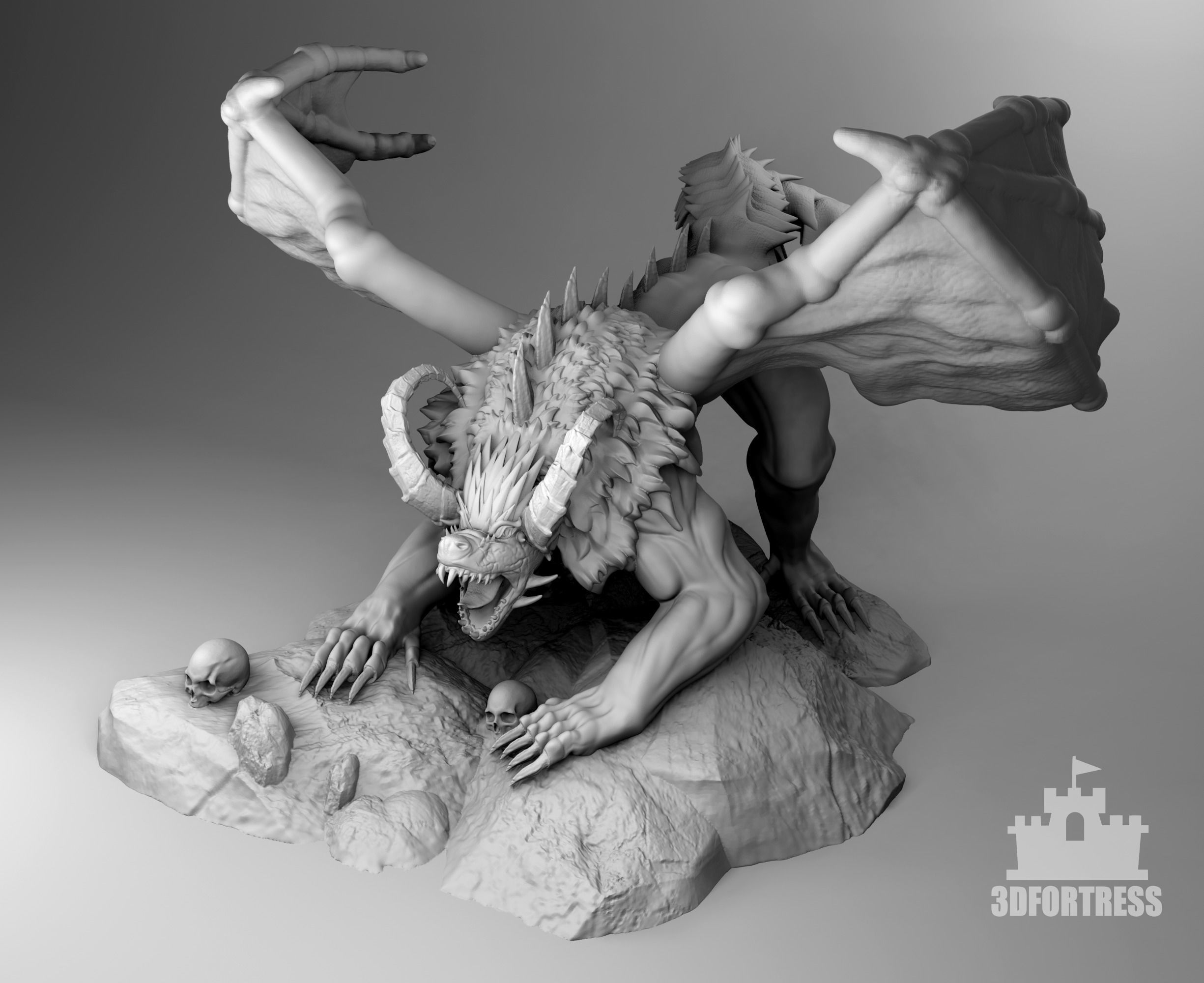 The dragon is a reptile 3D print model_1