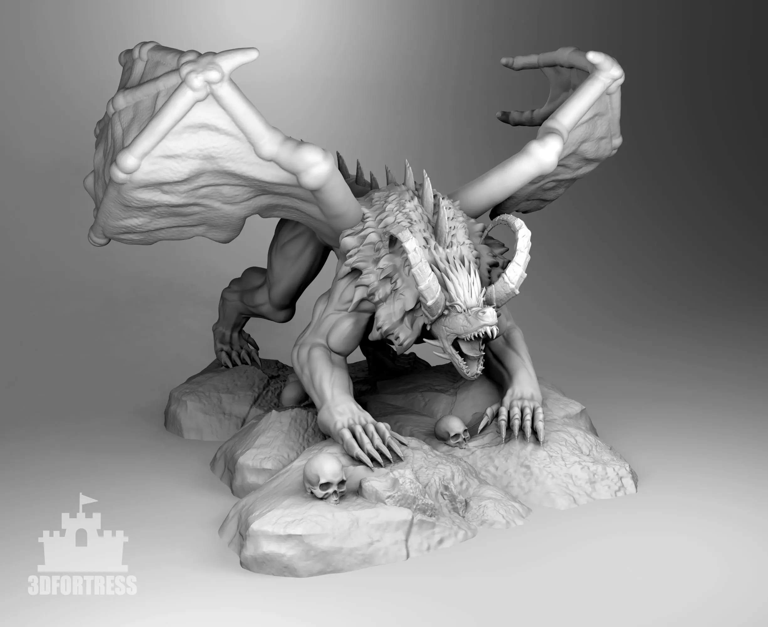 The dragon is a reptile 3D print model_0
