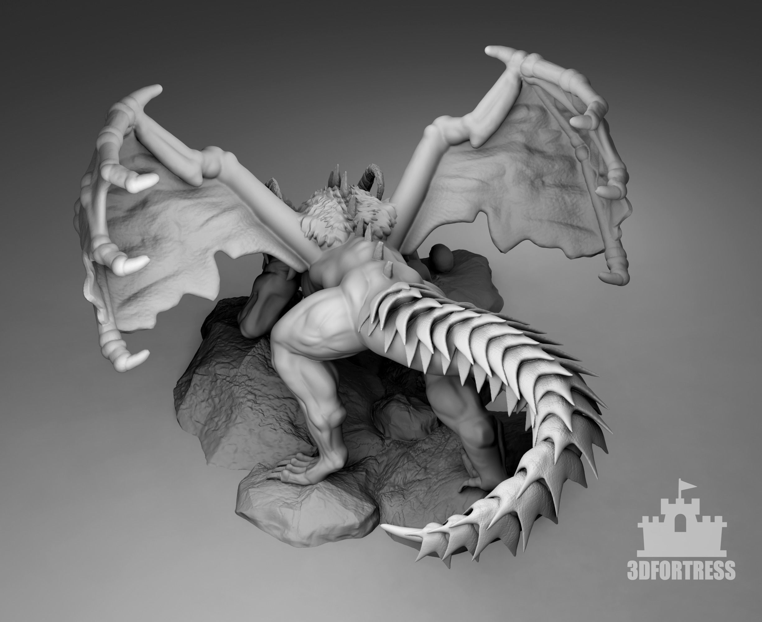 The dragon is a reptile 3D print model_2