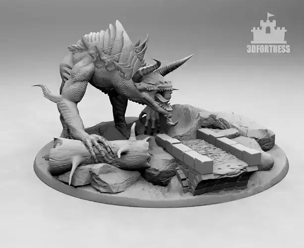 The Destroying Dragon 3D print model