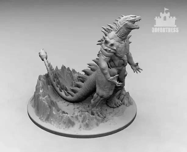 Humanoid dragon 3D print model
