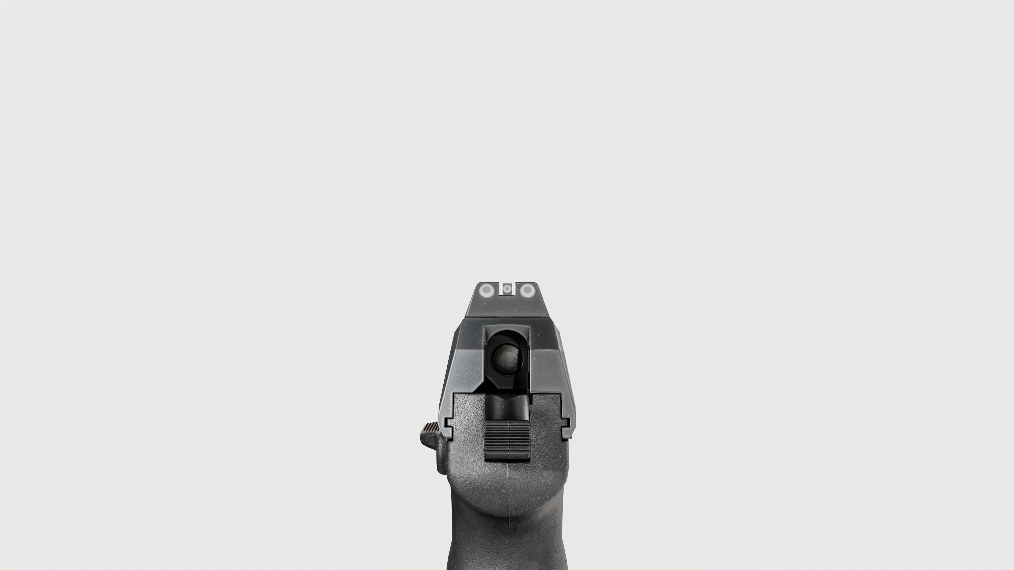 Heckler and Koch HK45 Compact Tactical MK24 45acp Handgun Low-poly 3D model_14