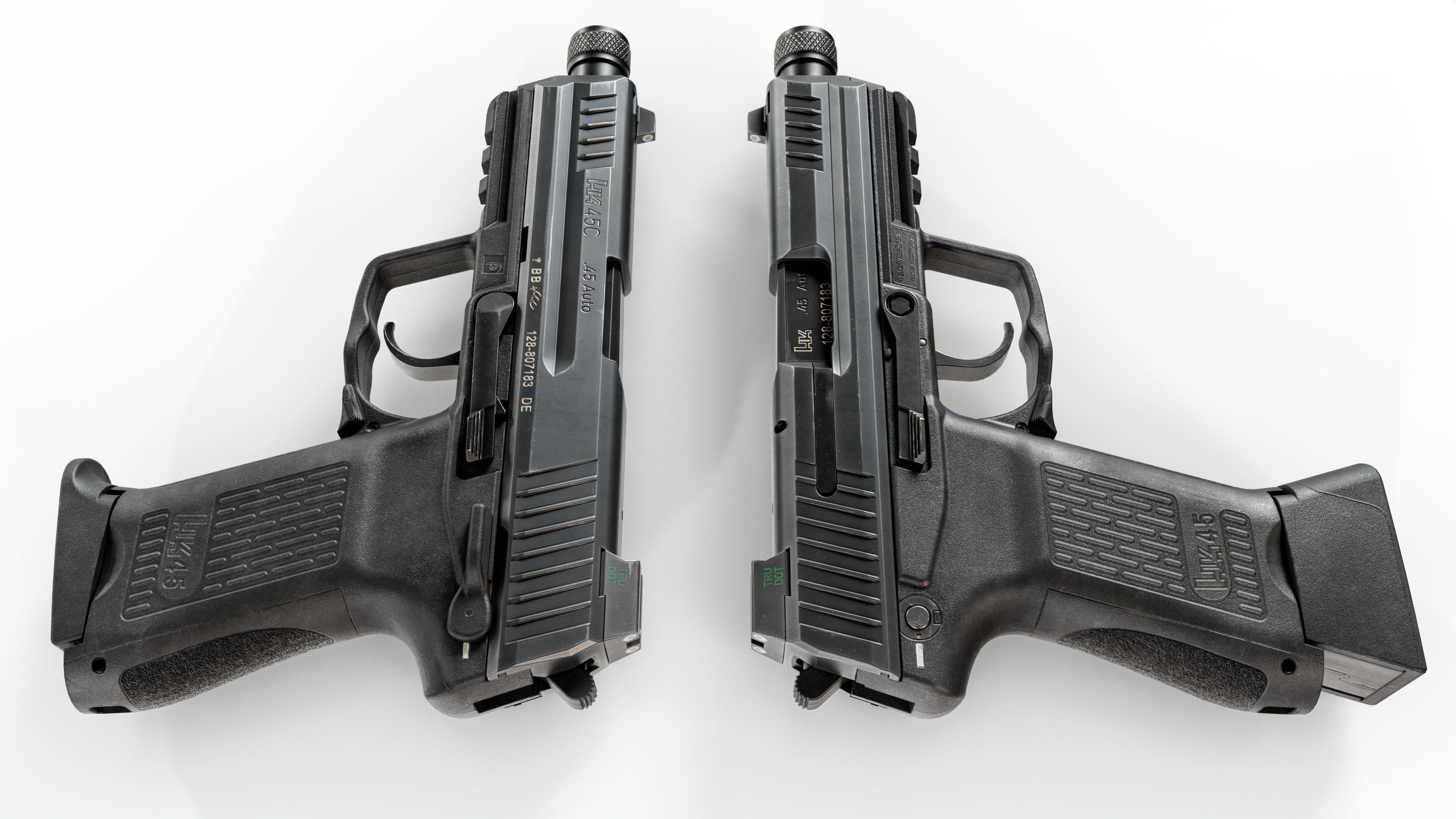 Heckler and Koch HK45 Compact Tactical MK24 45acp Handgun Low-poly 3D model_2