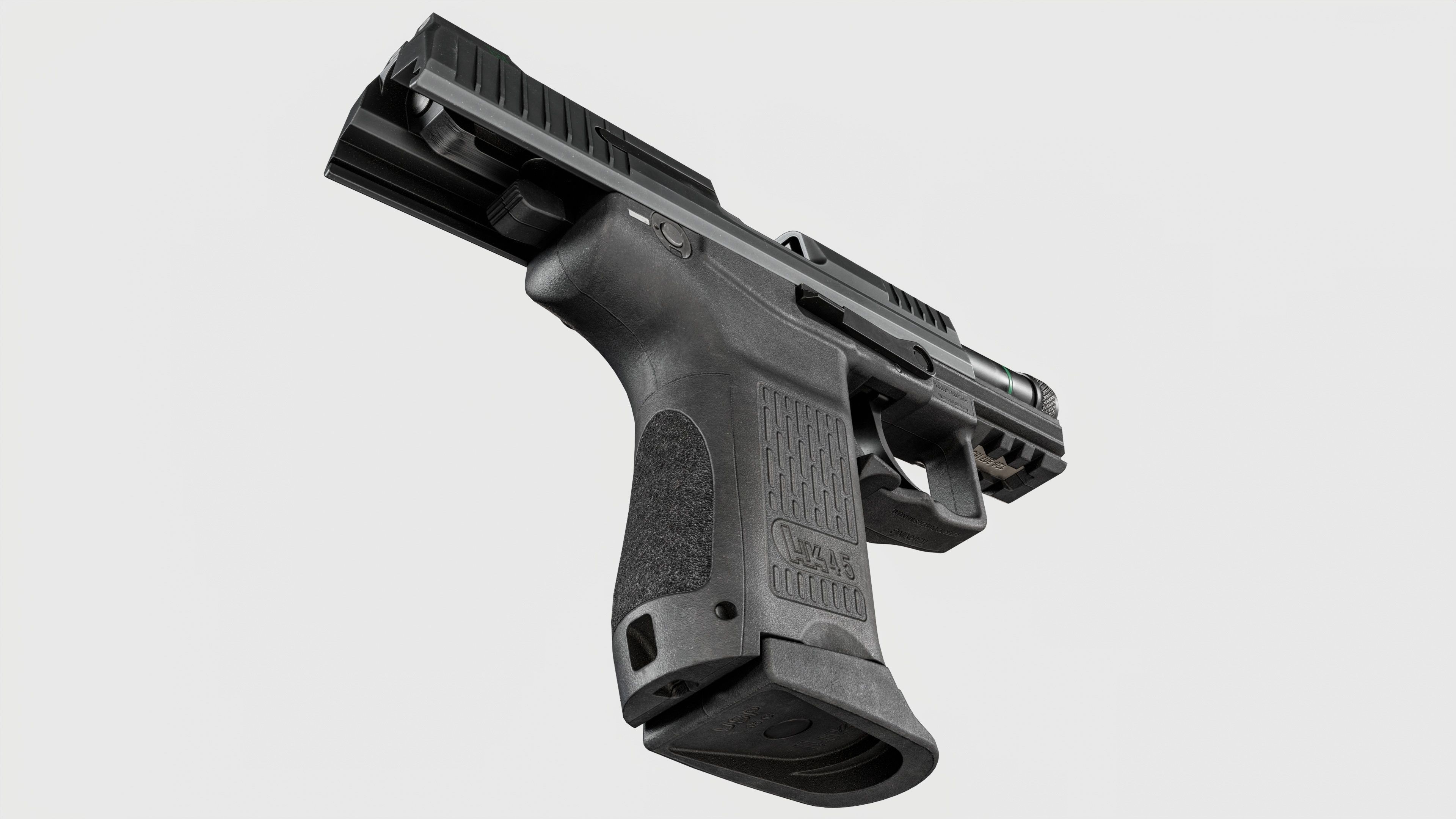 Heckler and Koch HK45 Compact Tactical MK24 45acp Handgun Low-poly 3D model_17