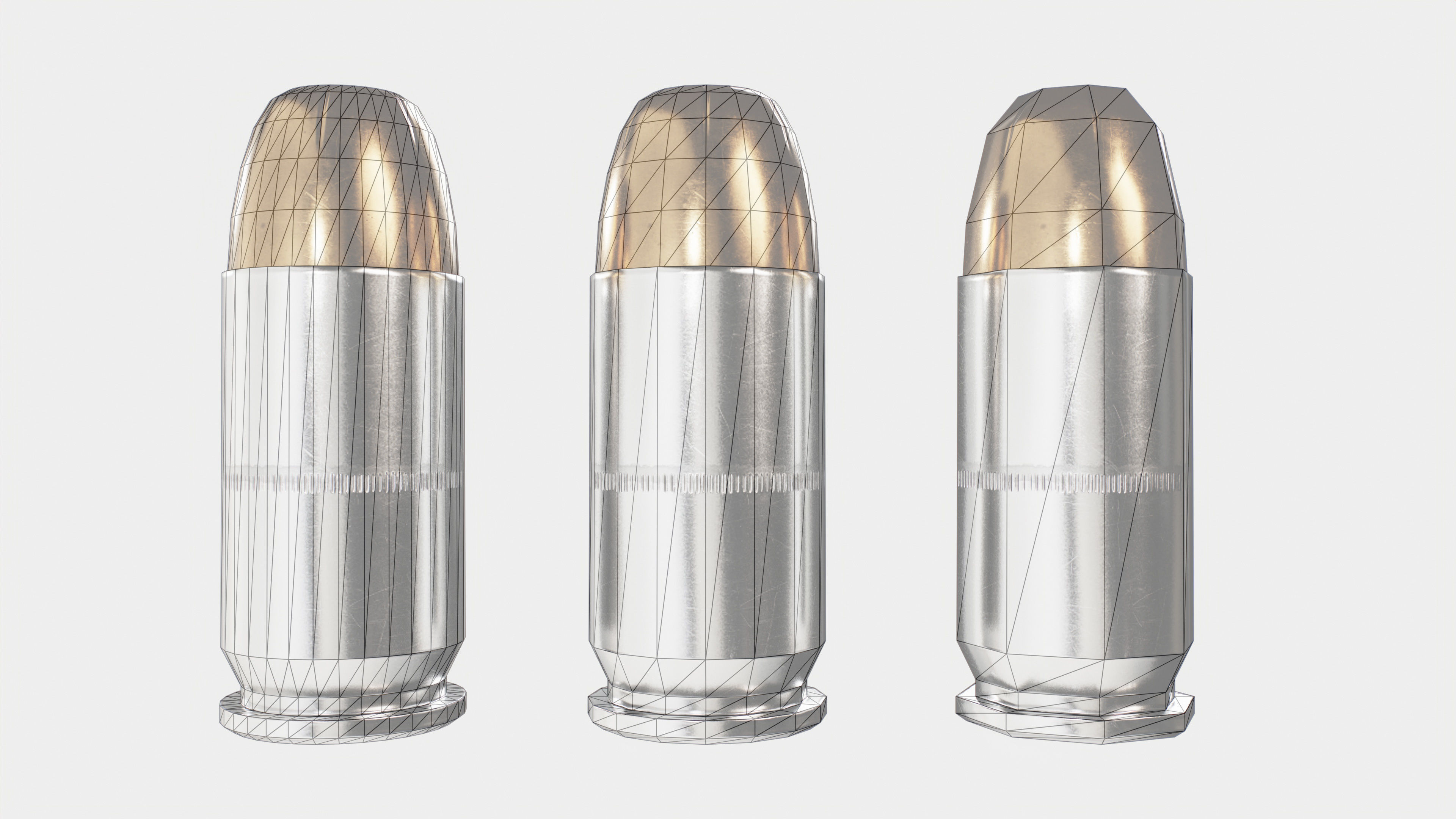 Heckler and Koch HK45 Compact Tactical MK24 45acp Handgun Low-poly 3D model_26