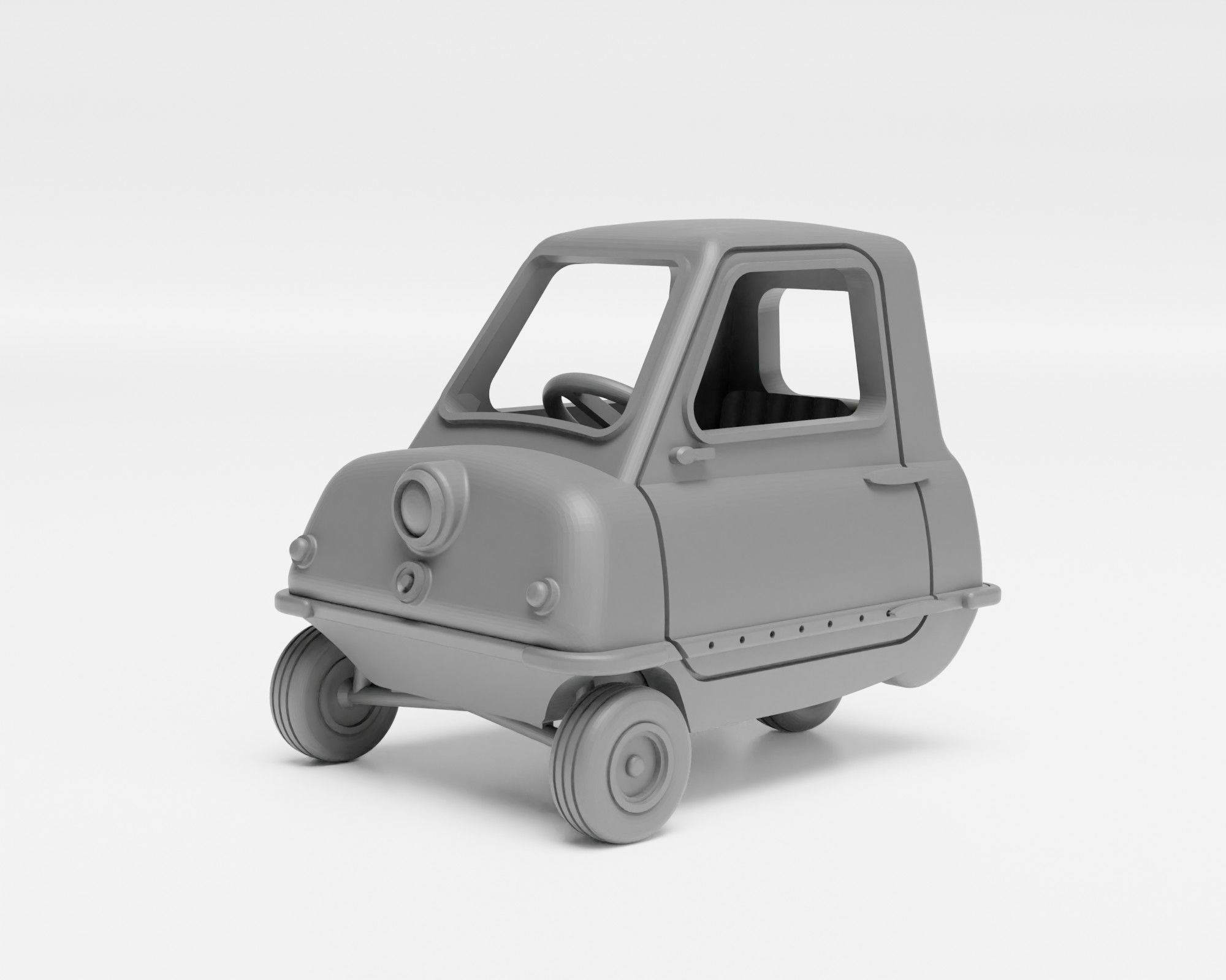 Peel P50 and P45 - H0 scale car model kit - Supported 3D print model_2