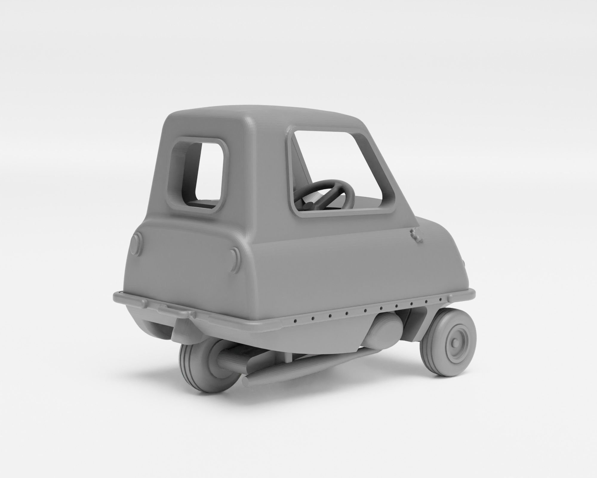 Peel P50 and P45 - H0 scale car model kit - Supported 3D print model_3