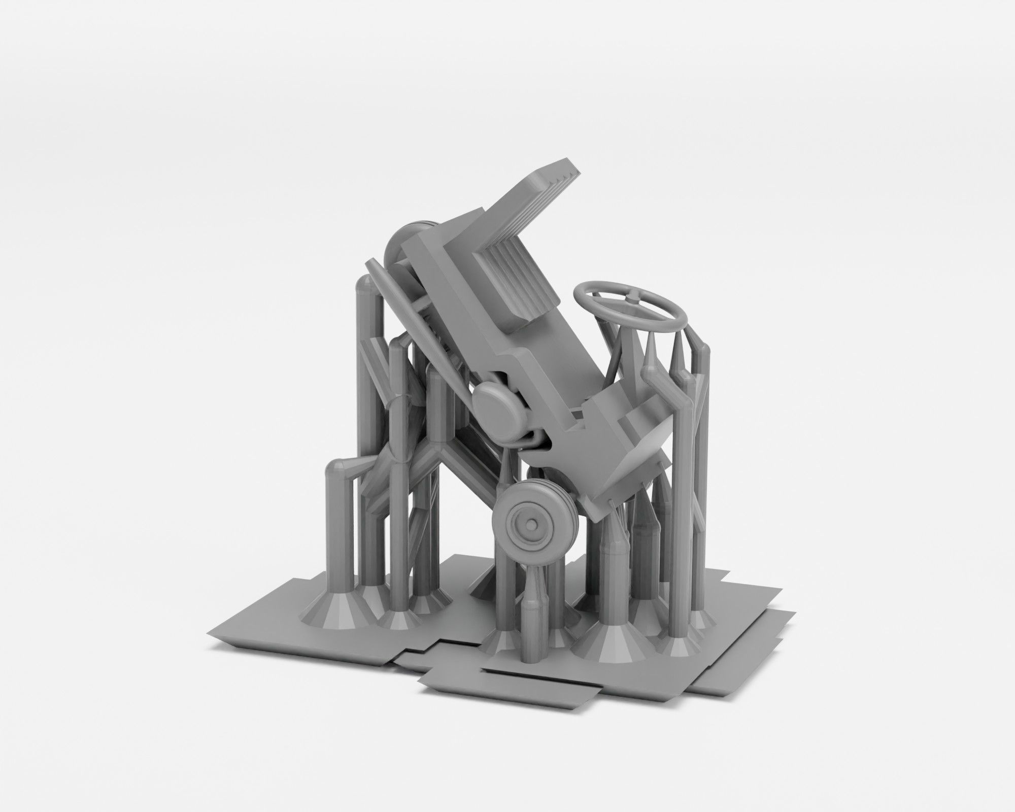 Peel P50 and P45 - H0 scale car model kit - Supported 3D print model_10