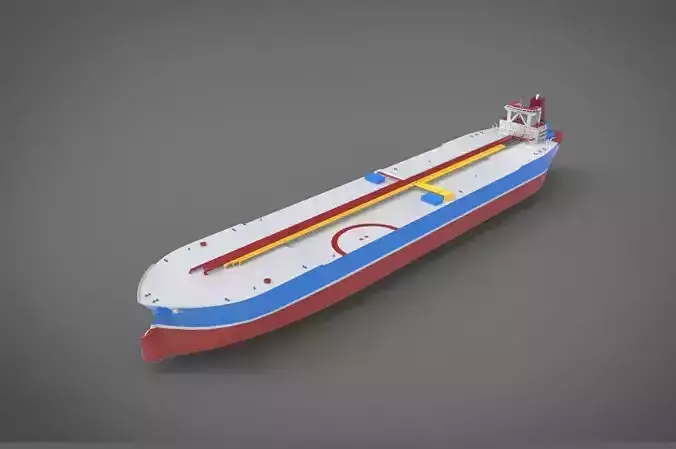 tanker ship 3D model