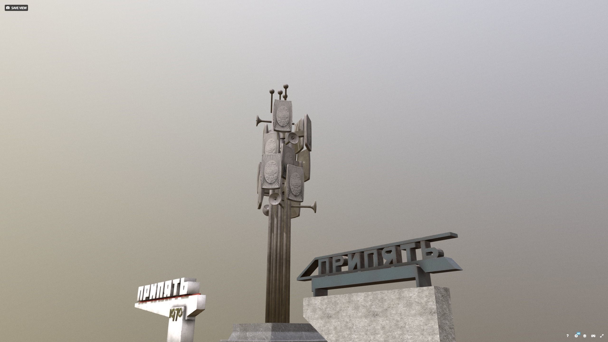 Pripyat decor pack before 1986 stalker  dayz 3D model_9