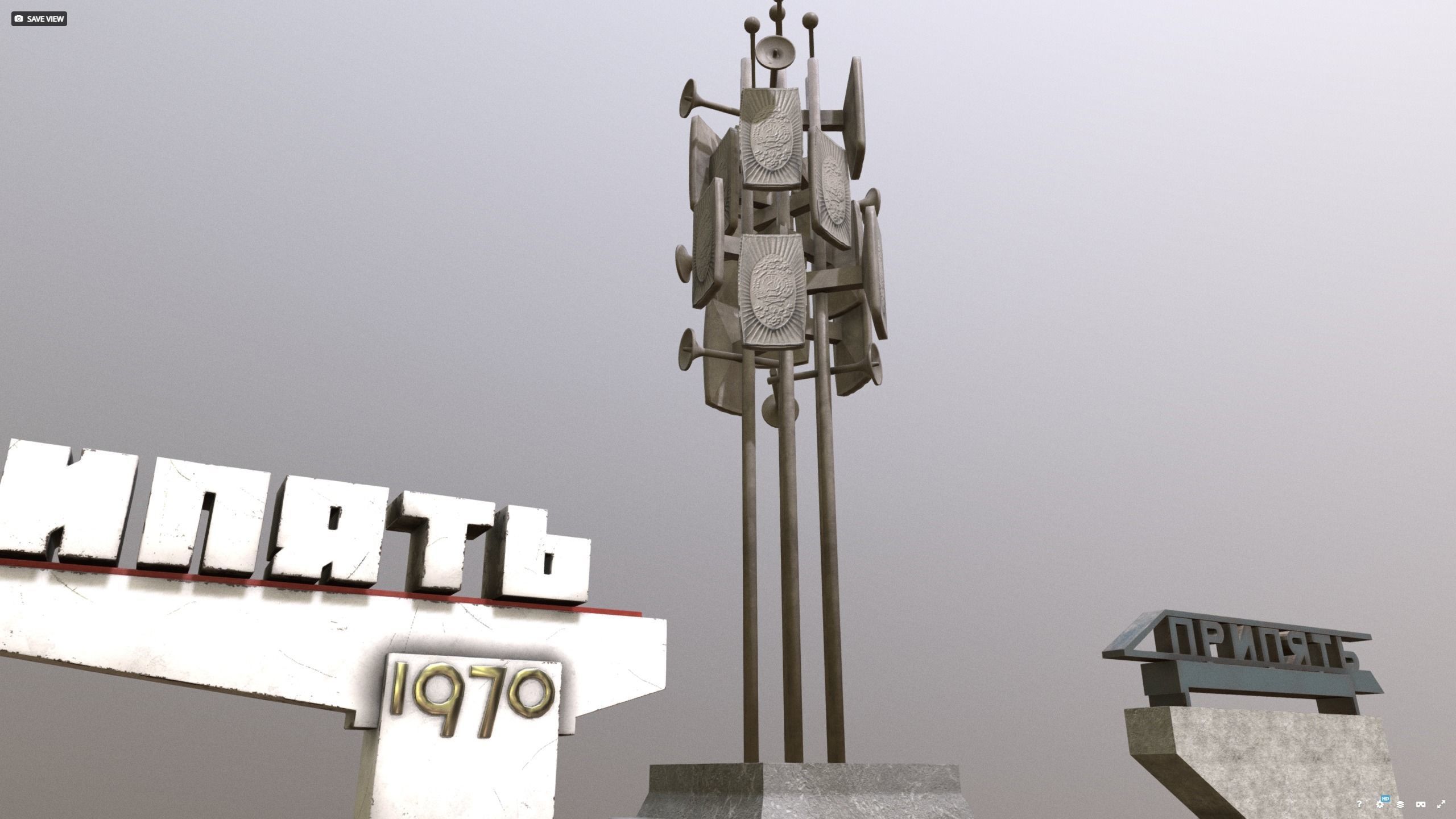 Pripyat decor pack before 1986 stalker  dayz 3D model_11