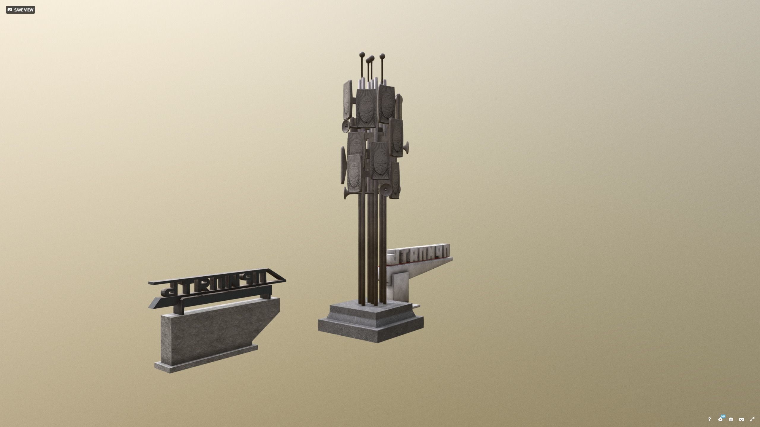 Pripyat decor pack before 1986 stalker  dayz 3D model_2