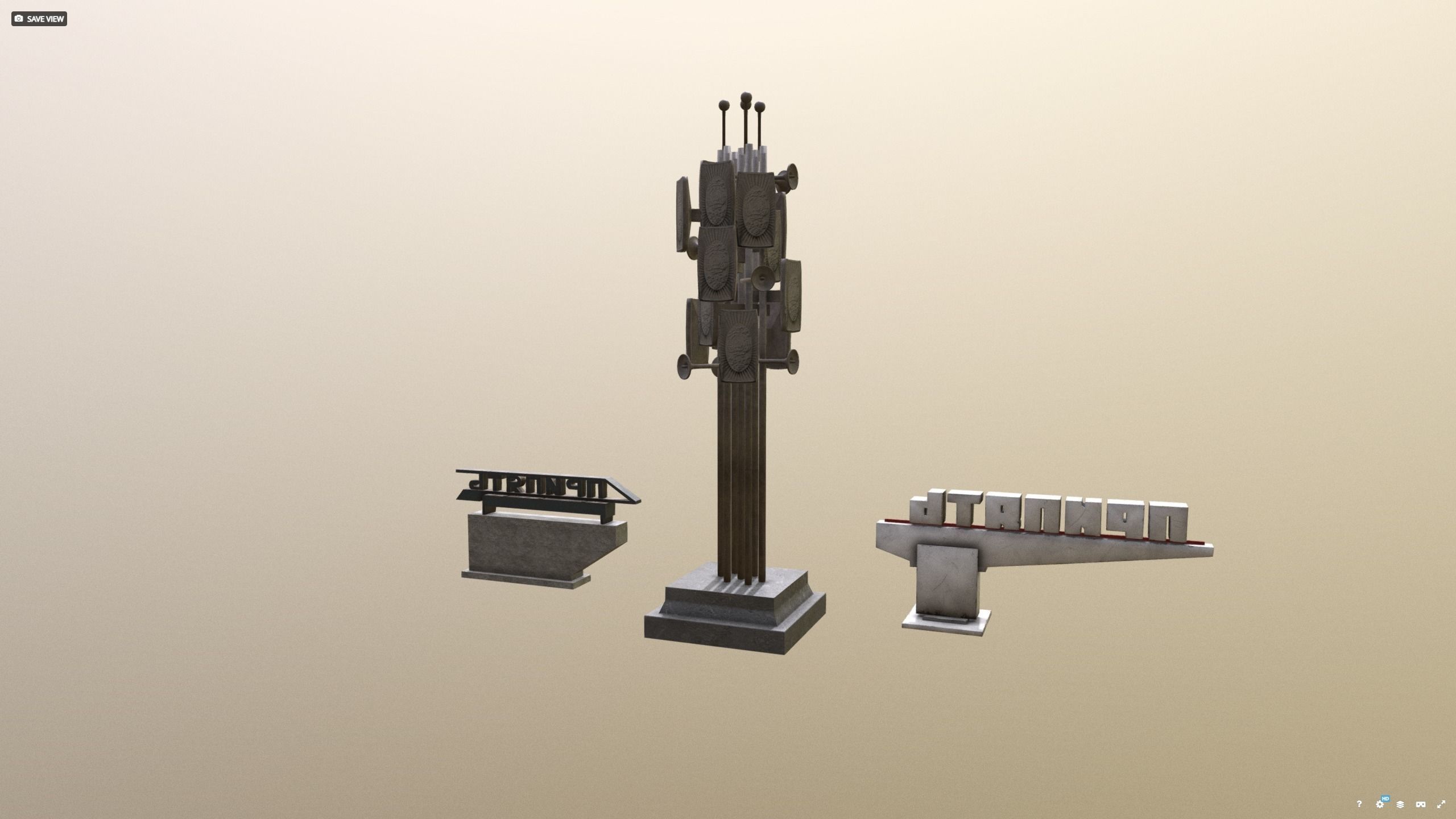 Pripyat decor pack before 1986 stalker  dayz 3D model_3