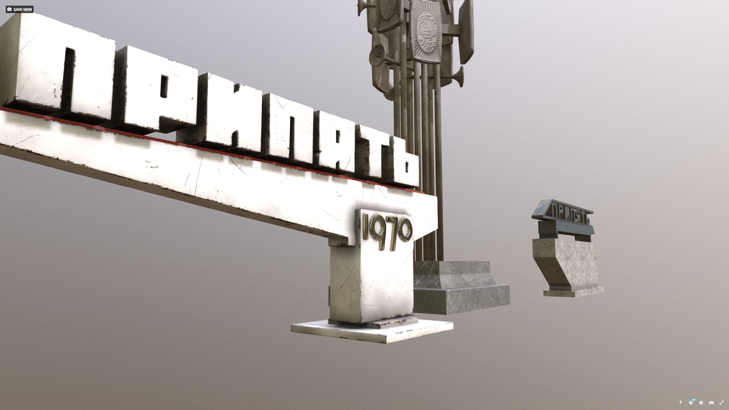 Pripyat decor pack before 1986 stalker  dayz 3D model_5