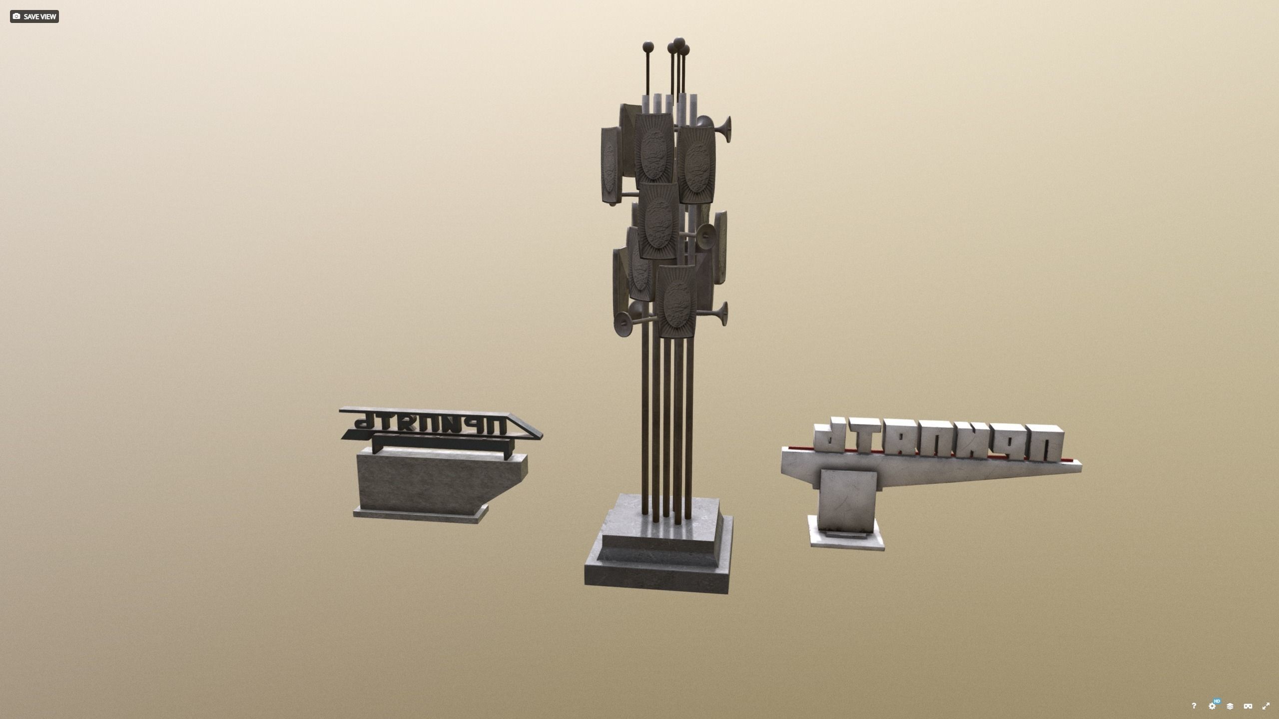 Pripyat decor pack before 1986 stalker  dayz 3D model_16