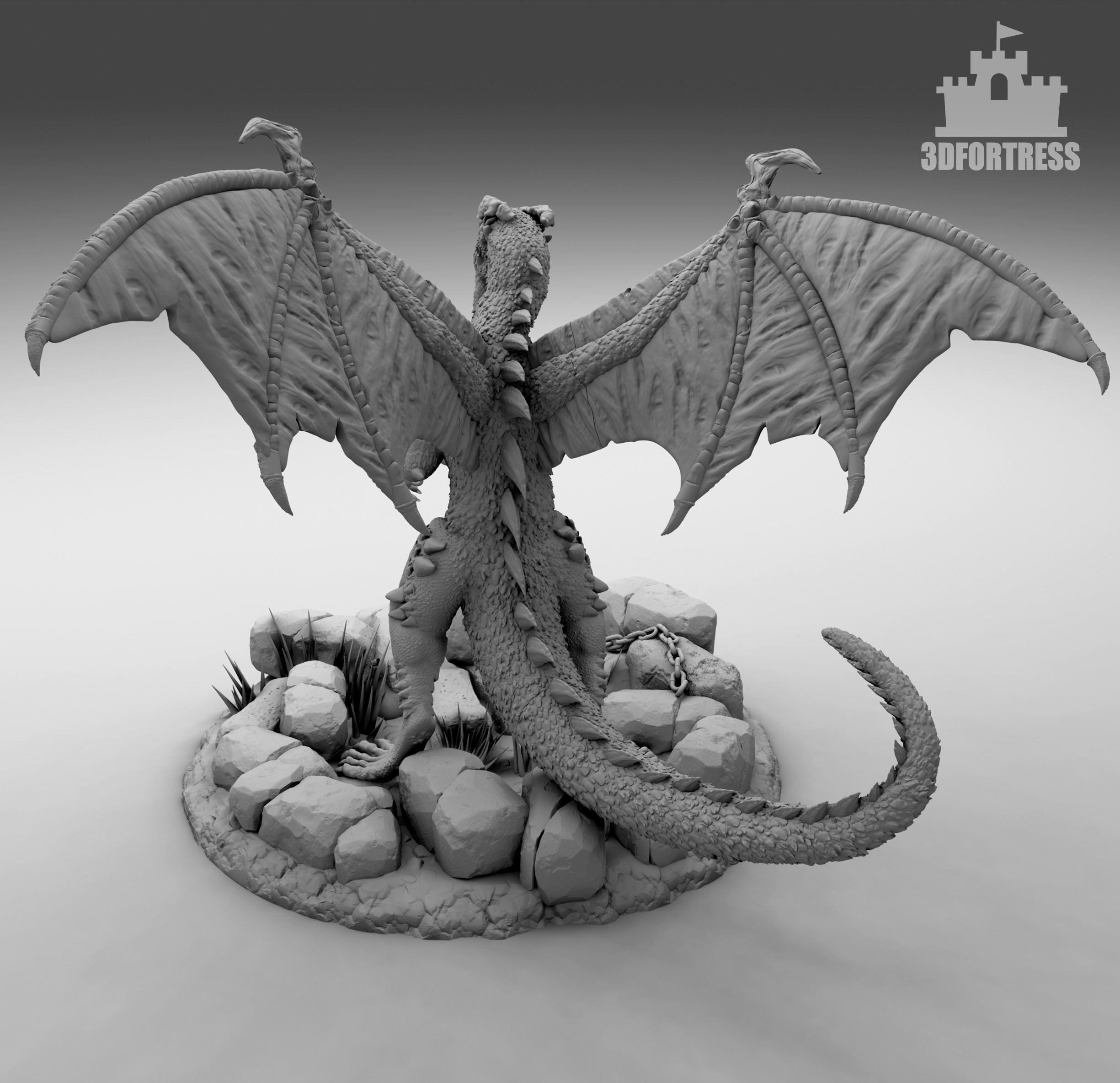 Chinese dragon 3D print model_2