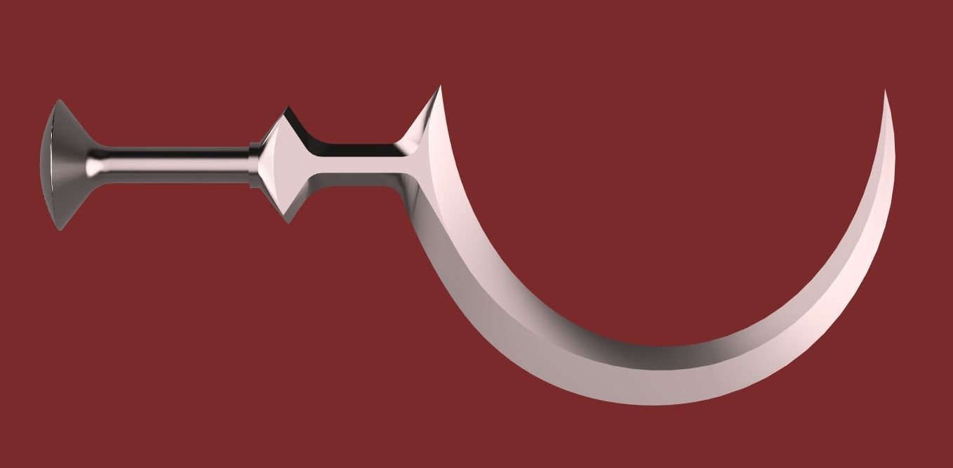 Resident Evil Village - Dimitrescu daughters sickle 3D print model_3