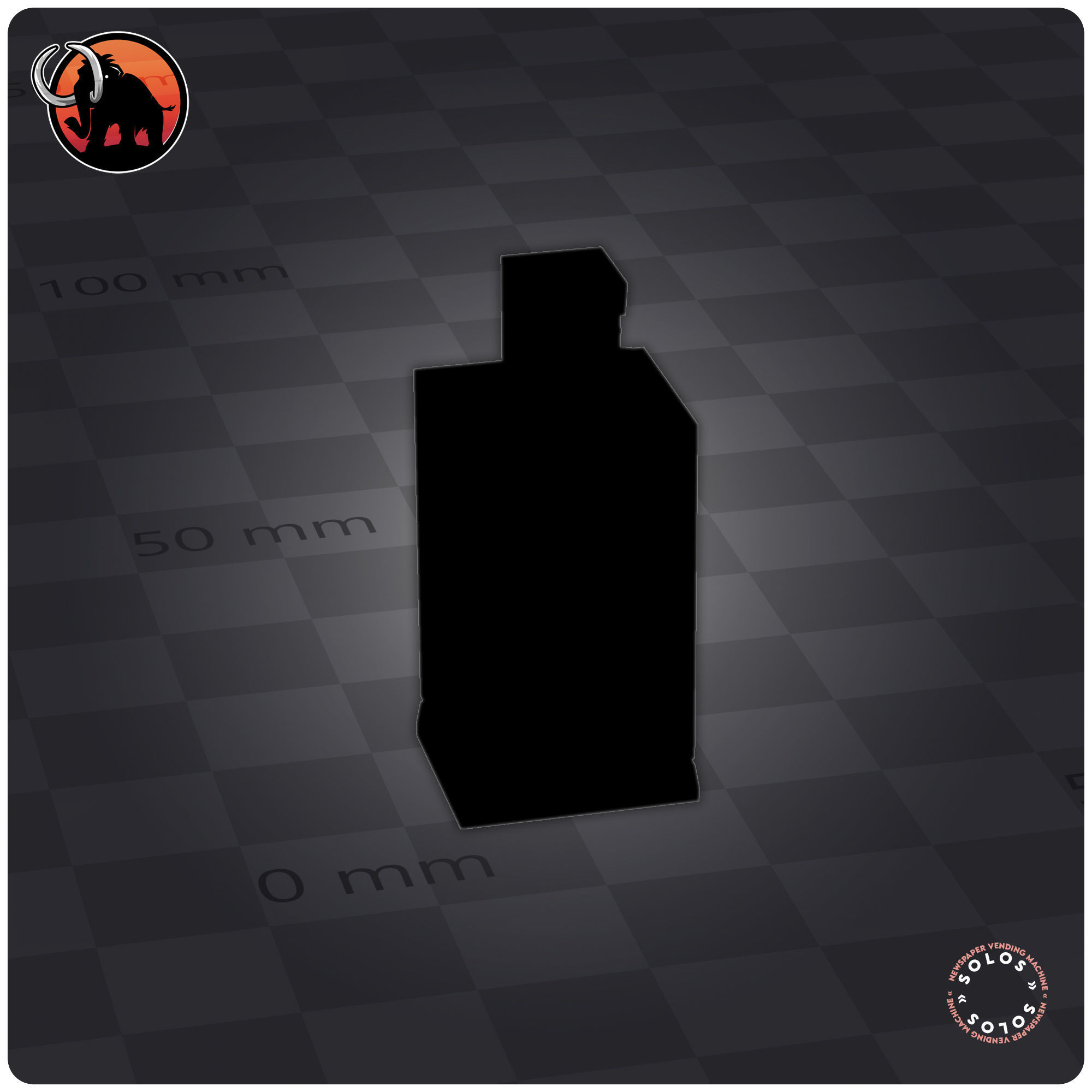Newspaper Vending Machine 3D print model_7