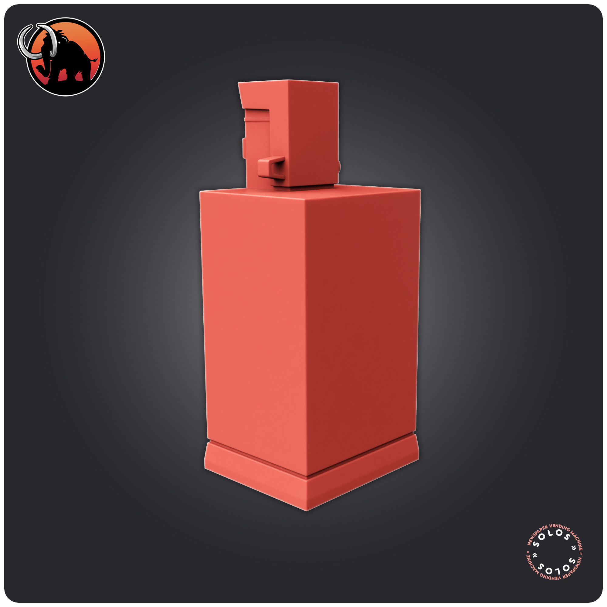 Newspaper Vending Machine 3D print model_2