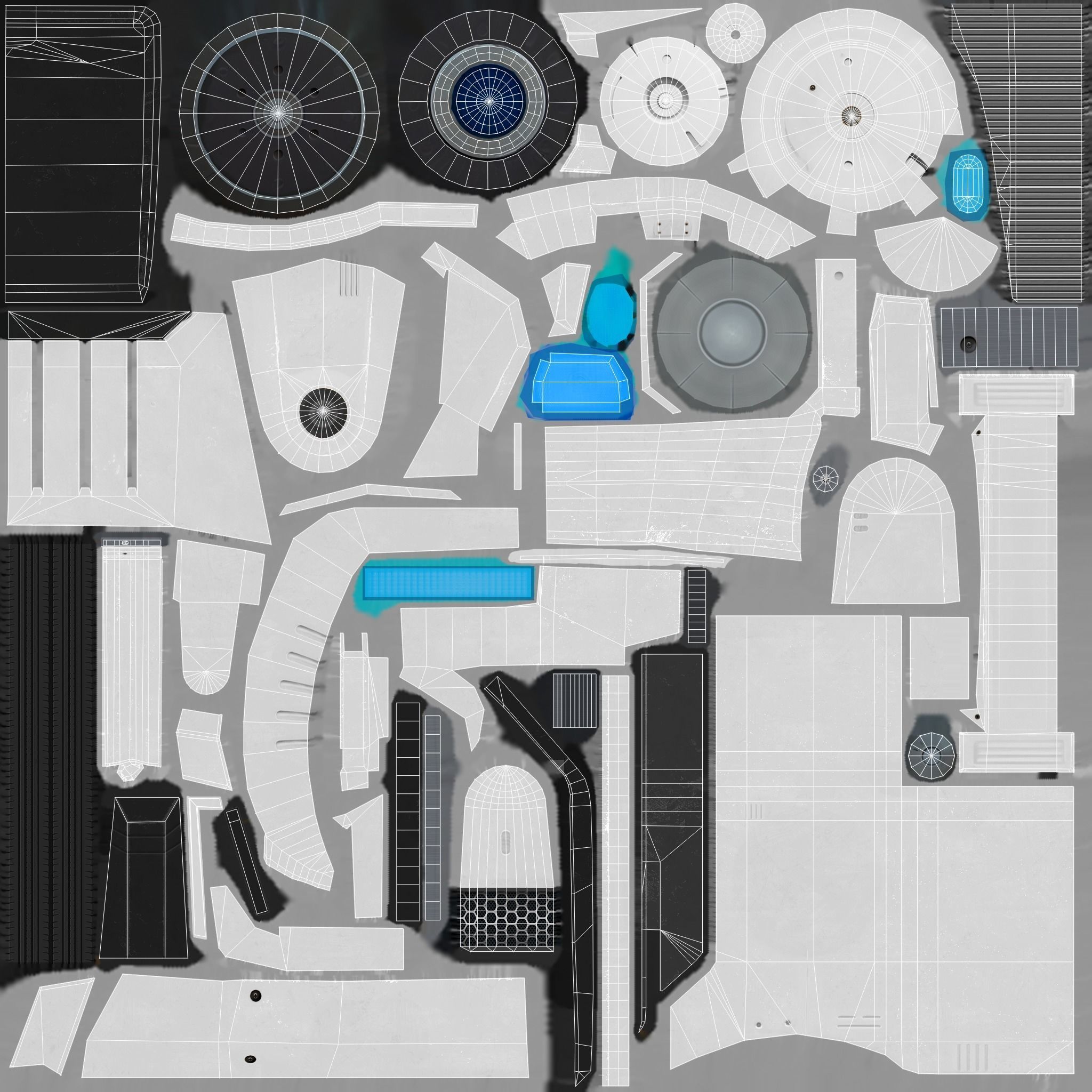 Cute Robots Low-poly 3D model_10