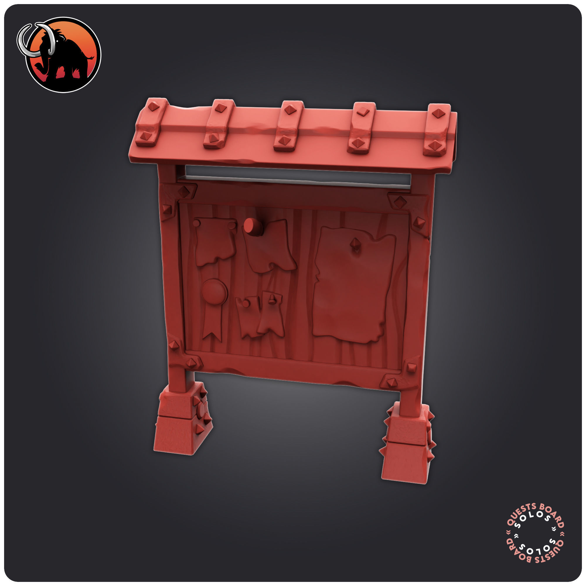 Quests Board 3D print model_3
