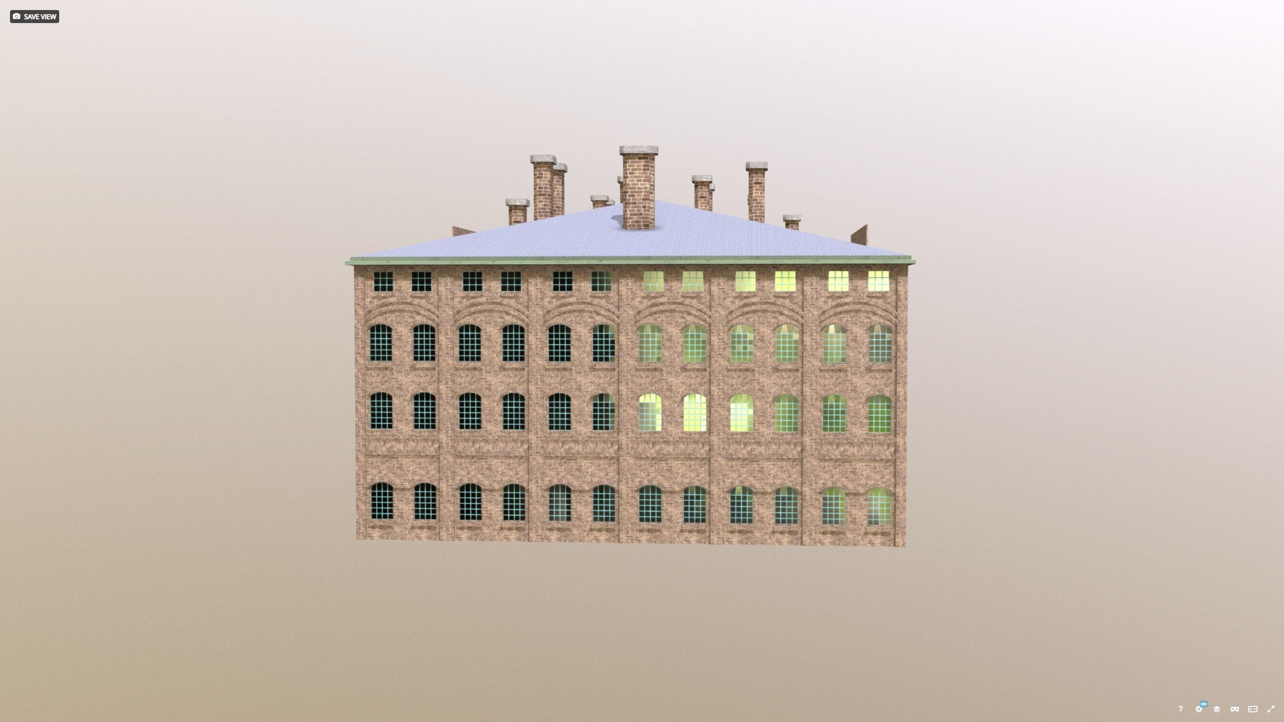Siemens Fabrik warehouse 1938 ww2 3D model_8