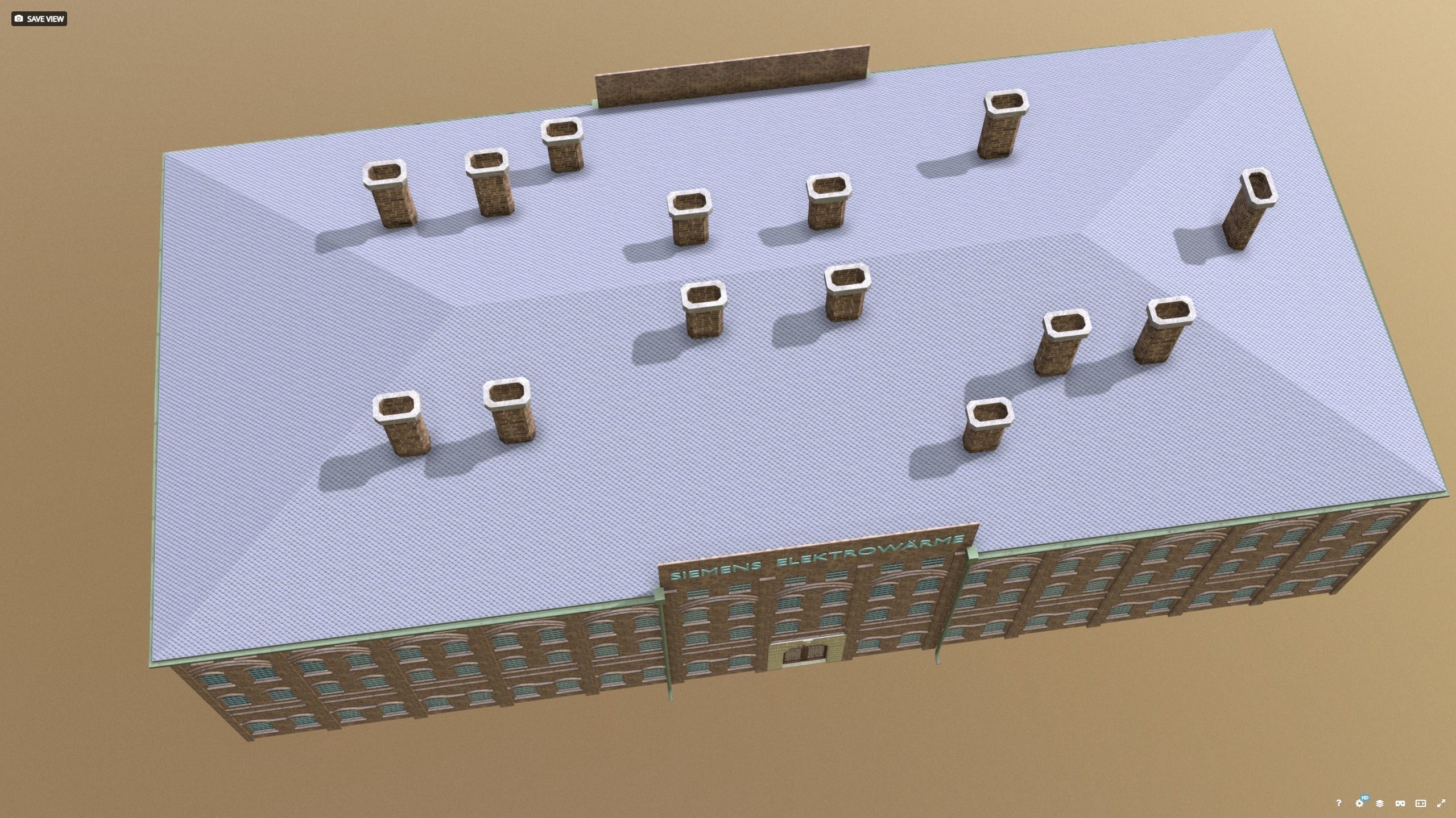 Siemens Fabrik warehouse 1938 ww2 3D model_4