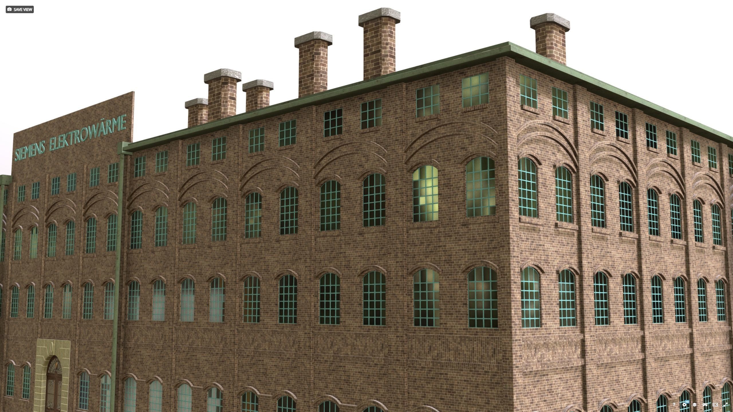 Siemens Fabrik warehouse 1938 ww2 3D model_2