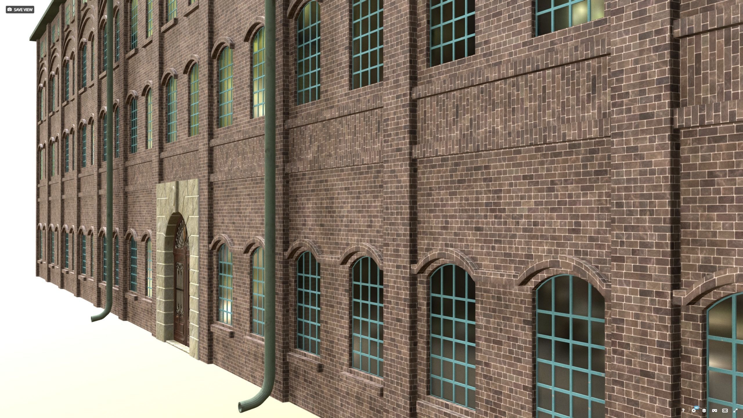 Siemens Fabrik warehouse 1938 ww2 3D model_12