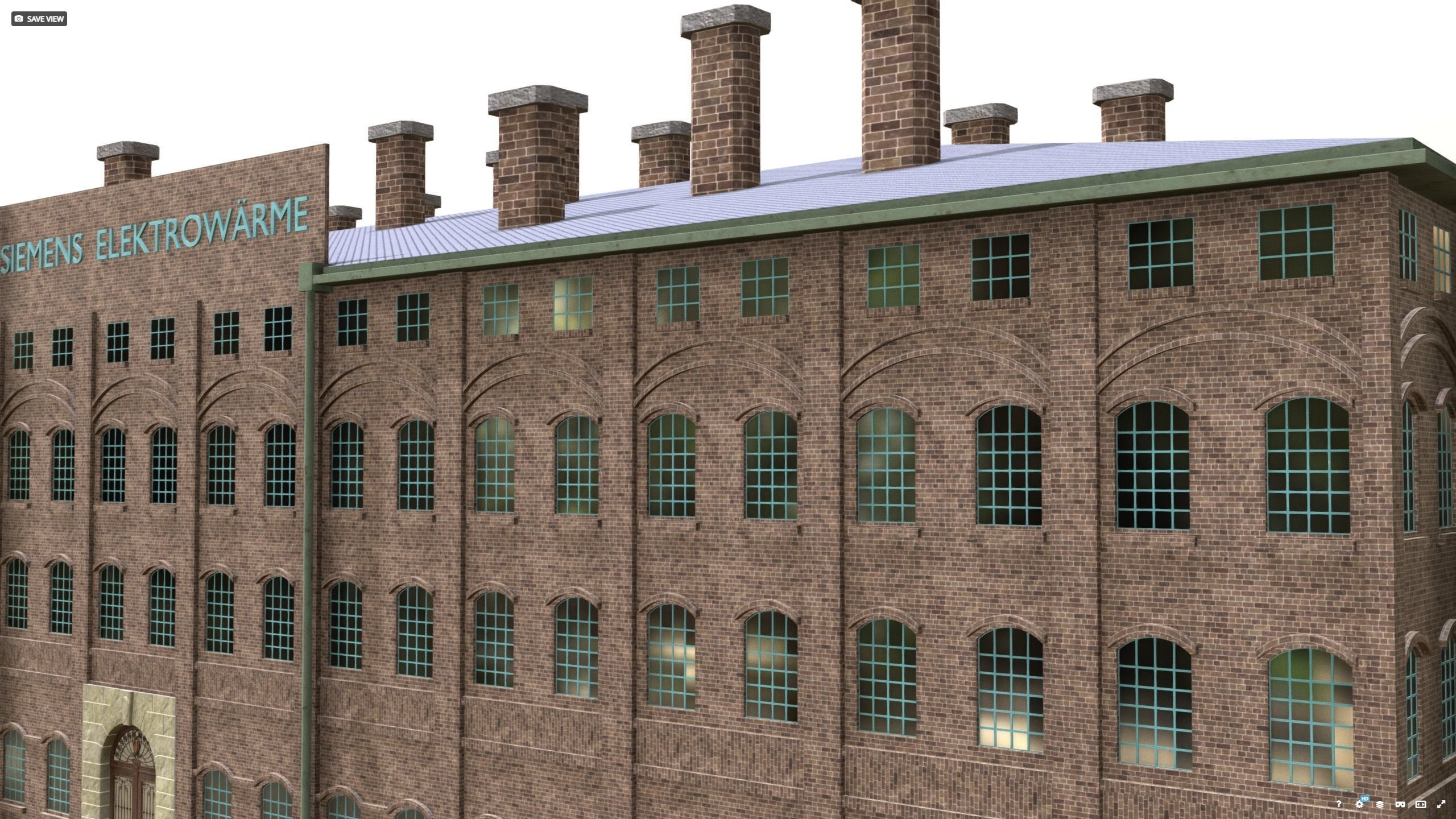 Siemens Fabrik warehouse 1938 ww2 3D model_17