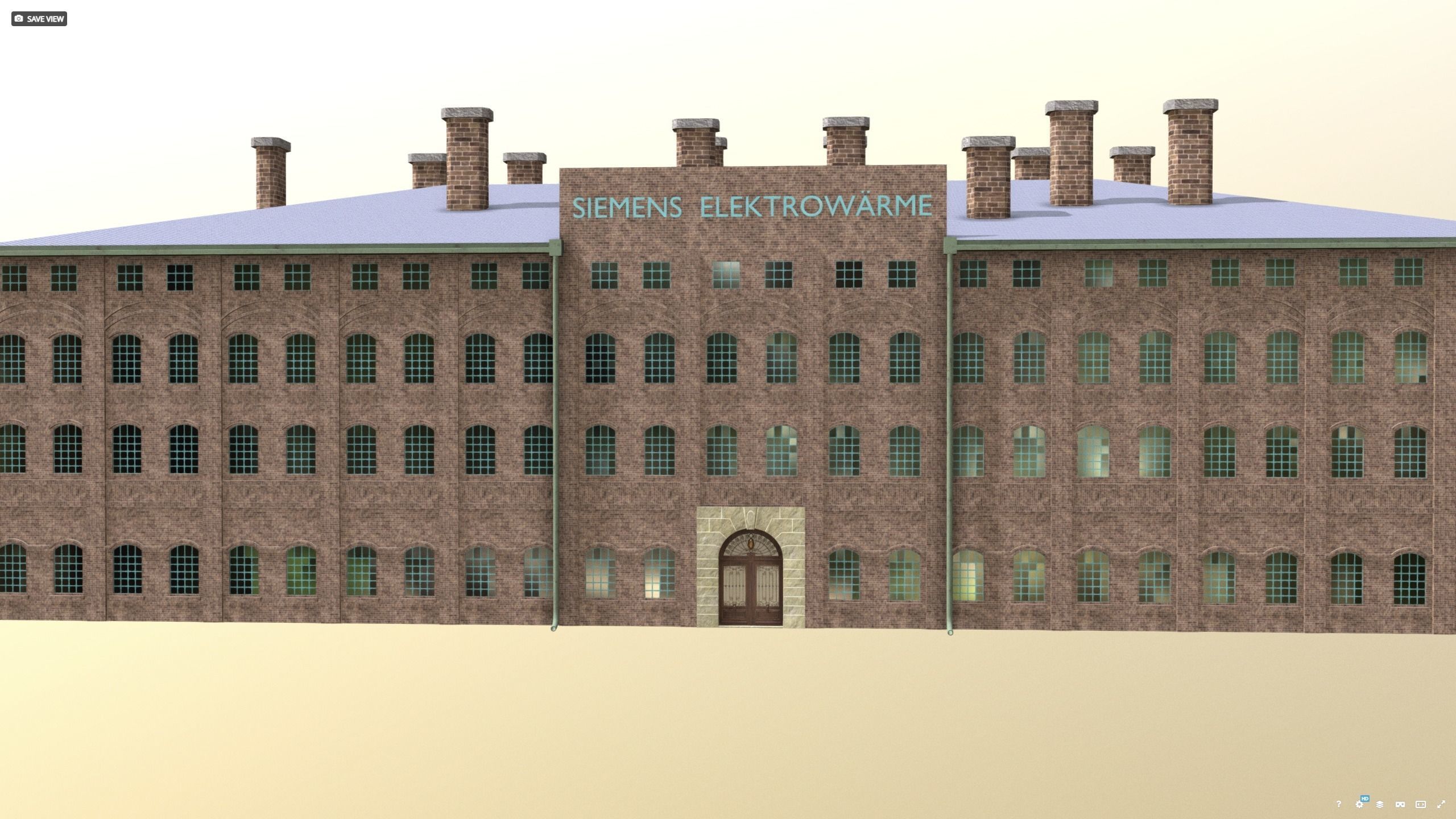 Siemens Fabrik warehouse 1938 ww2 3D model_3