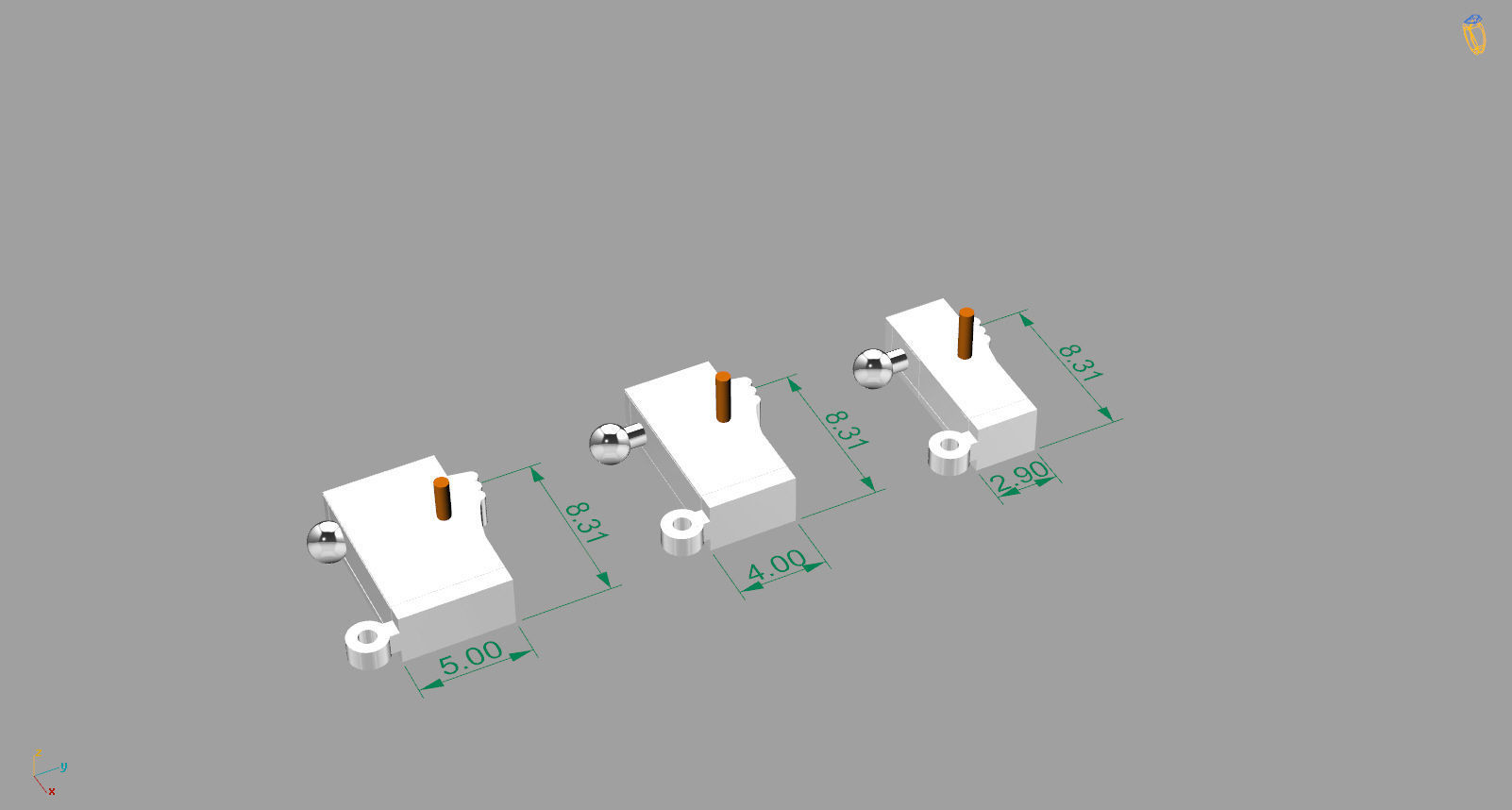 su yolu tek basma kilit 3D print model_2
