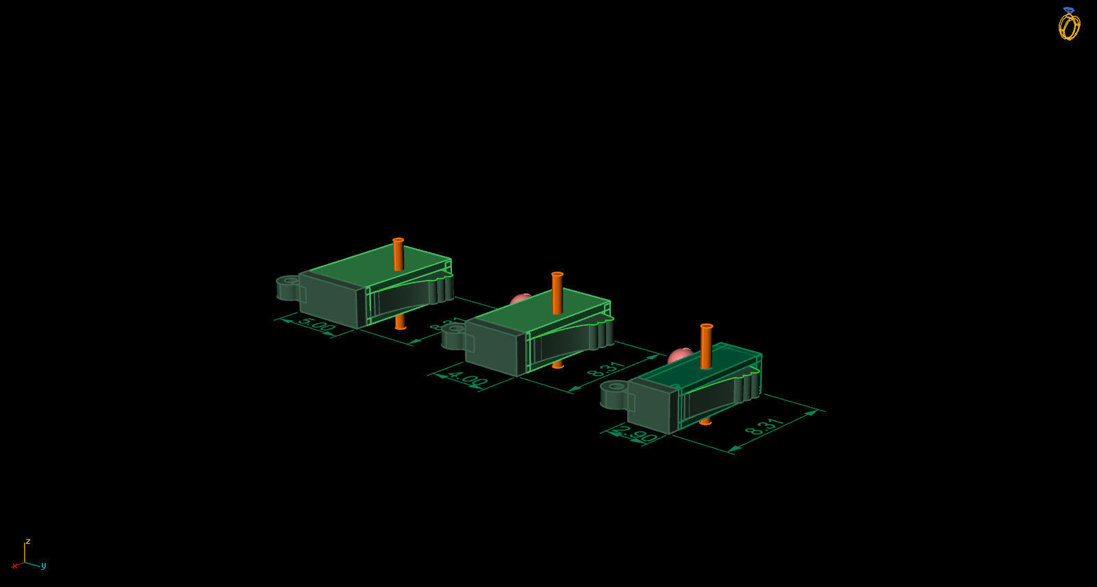 su yolu tek basma kilit 3D print model_4