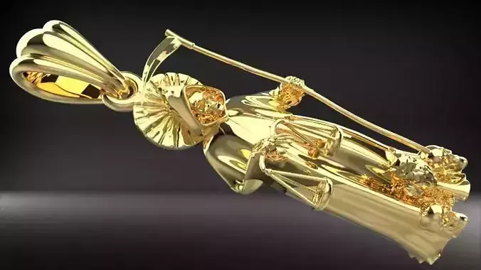 Santa Muerte Holy Death Grim Reaper Necklace Pendant Jewelry