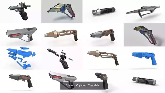 Custom Voyager 3D Model Collection