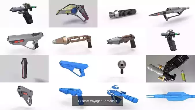 Custom Voyager 3D Model Collection