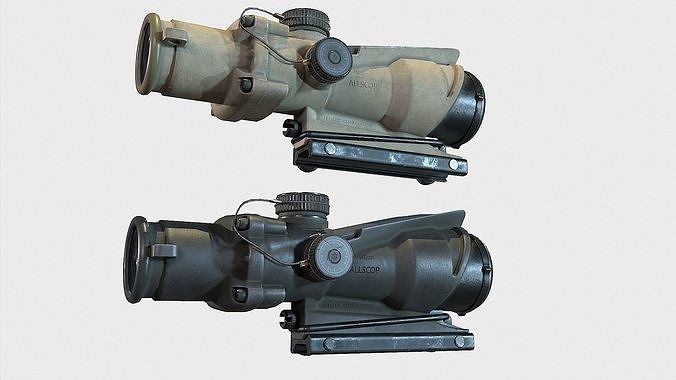 Optical Scope 7 Low-poly 3D model